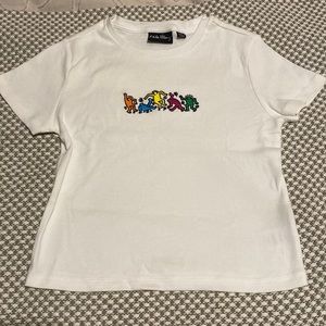 Keith Harring Ribbed T Shirt